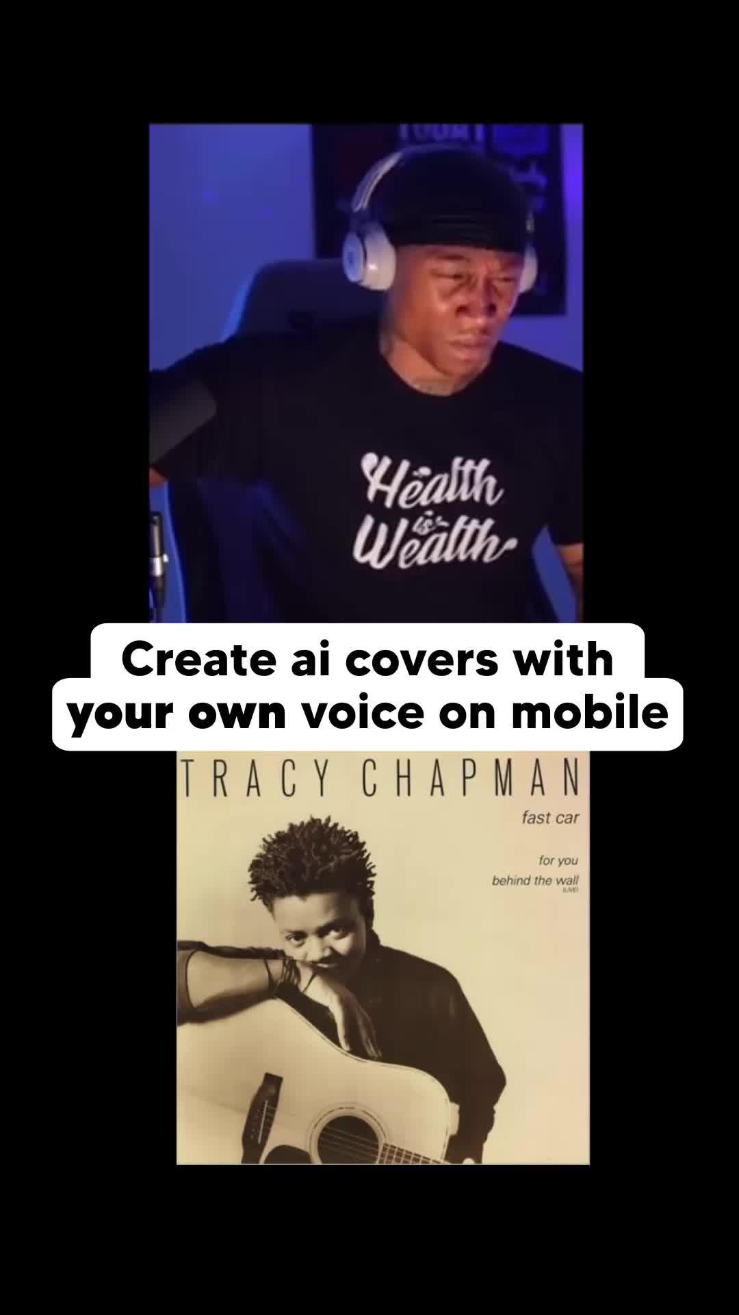 This app makes own ai voice Cover Try it Now!