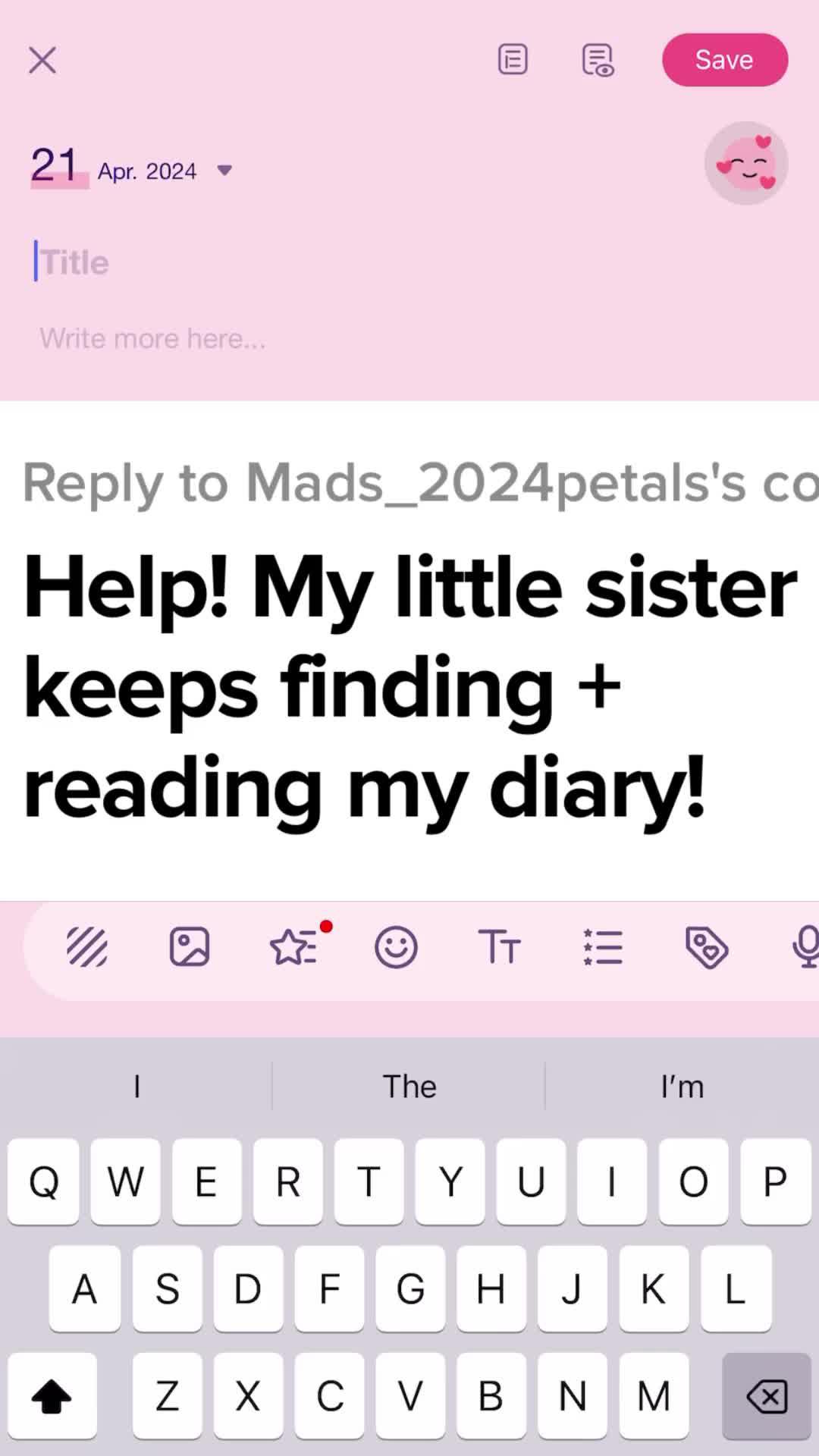 If you're keeping a diary, don't miss this!