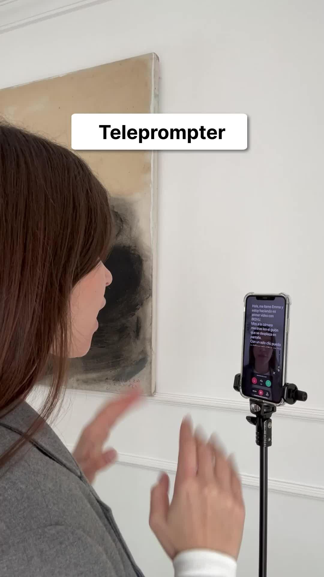 Easy way to create high quality videos - use BIGVU teleprompter app!