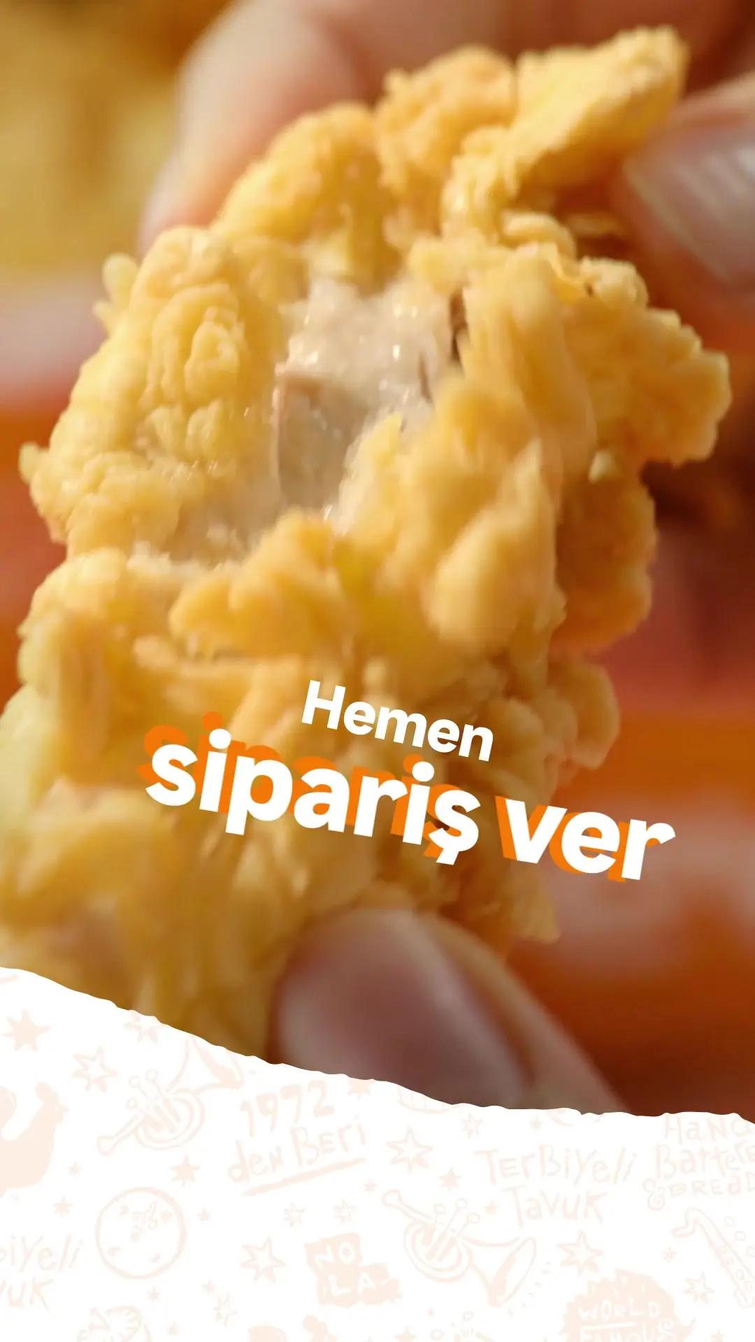 Videoya 3 saniye bakınca acıkıyorsan, hemen Tıkla Gelsin üzerinden siparişini ver, sen de #PopeyeslaGömGöm. 🧡