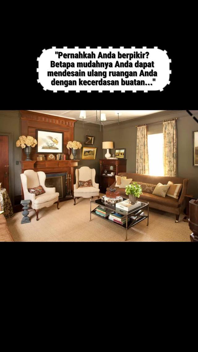 Pernahkah Anda berpikir Betapa mudahnya Anda dapatmndesain ulangruangn Anda dengn kecerdasan buatan.