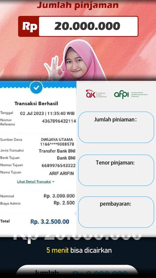Pinjaman fleksibel dan ringan