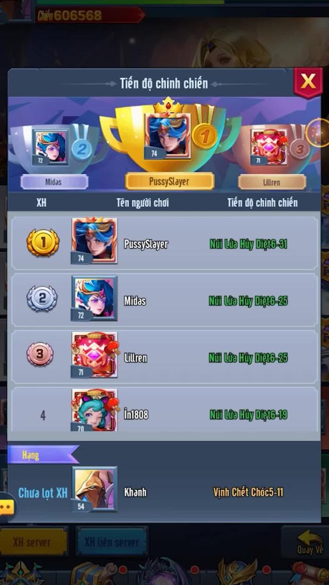 Nạp 20k nhận quà nonstop 3 ngày - Full team SSS leo top vù vù khi nhập thêm code DANG999!