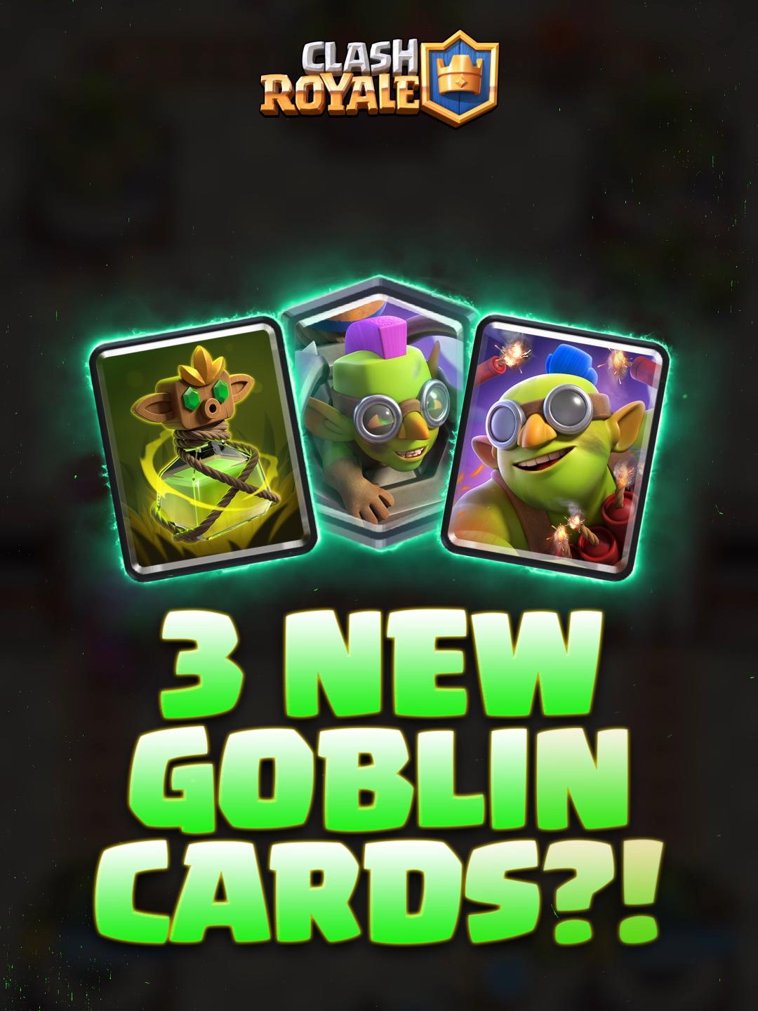 THREE. GOBLIN. CARDS. #clashroyale #gaming