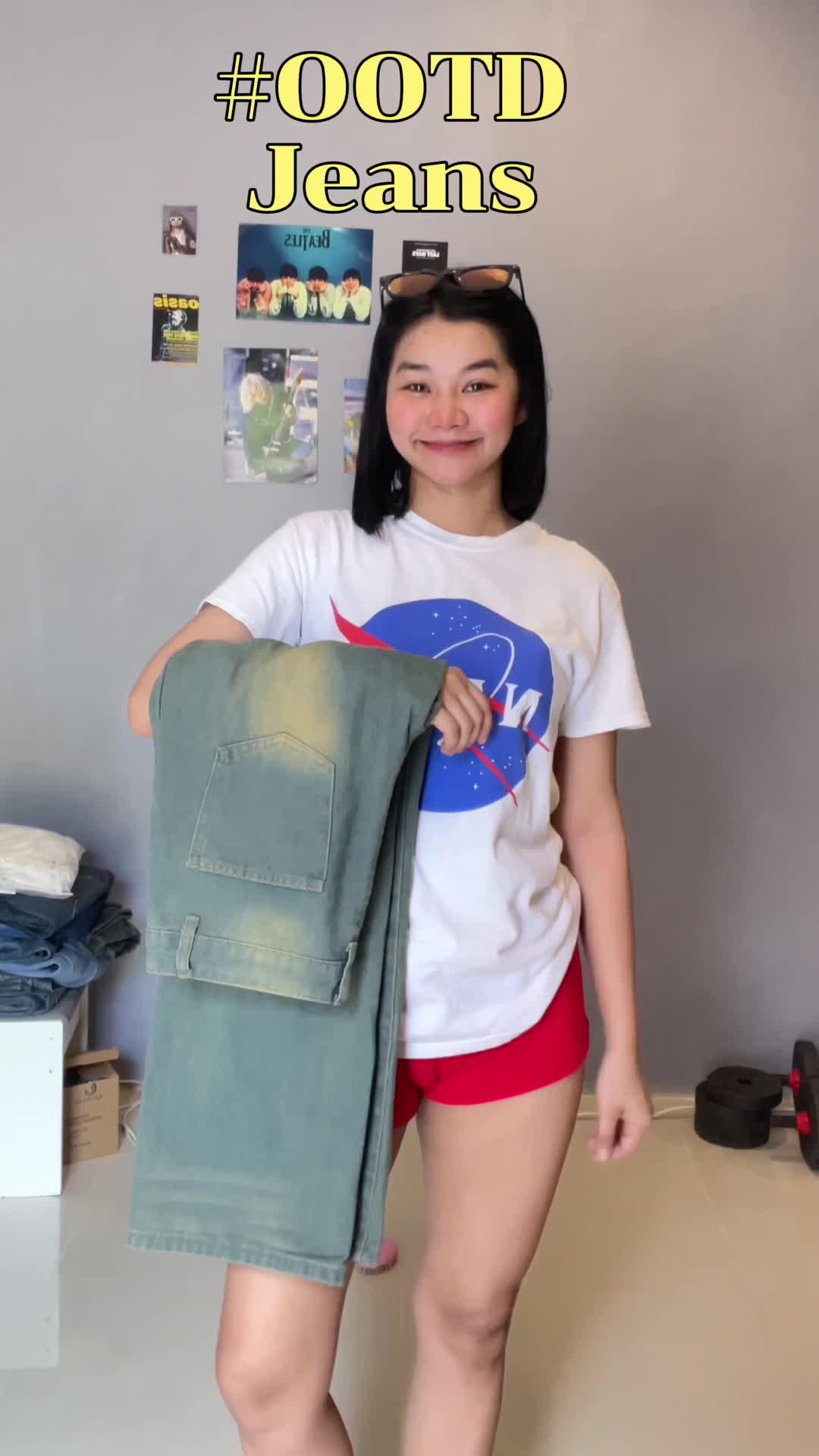 👖🩵น้องเค้าสวยมากกกก #ootd