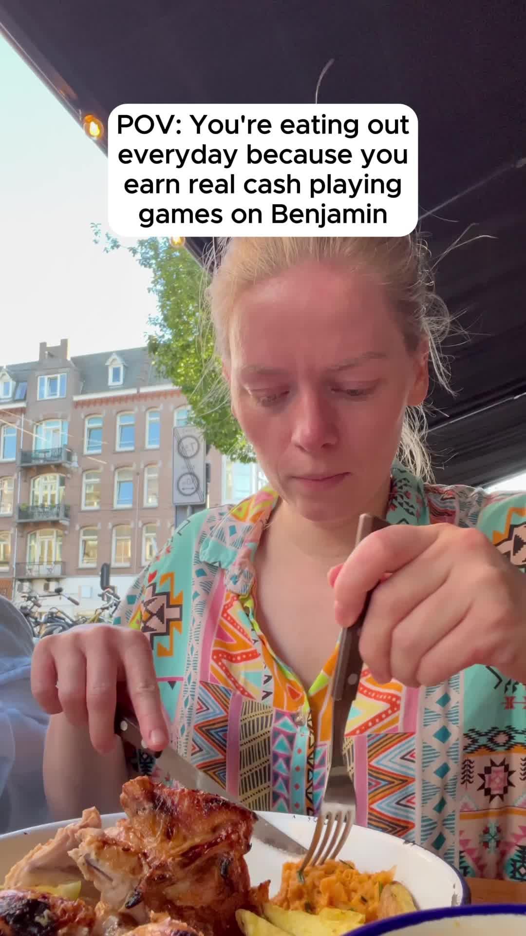 Benjamin pays real cash straight to your bank account