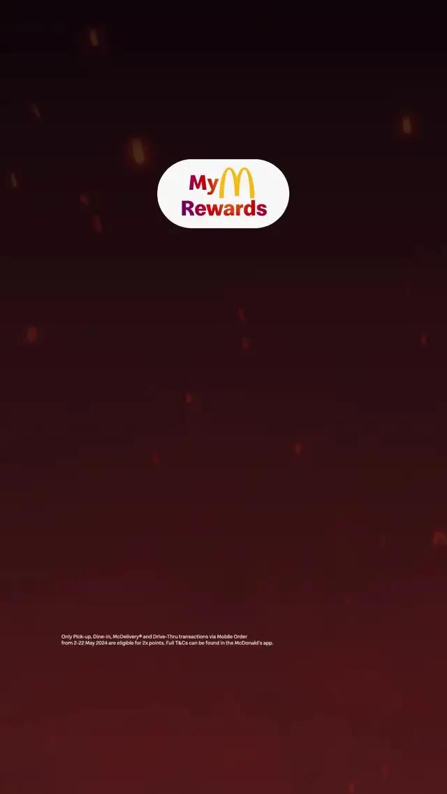 Redeem FREE* rewards with 2x Points on every mobile order! *T&Cs apply