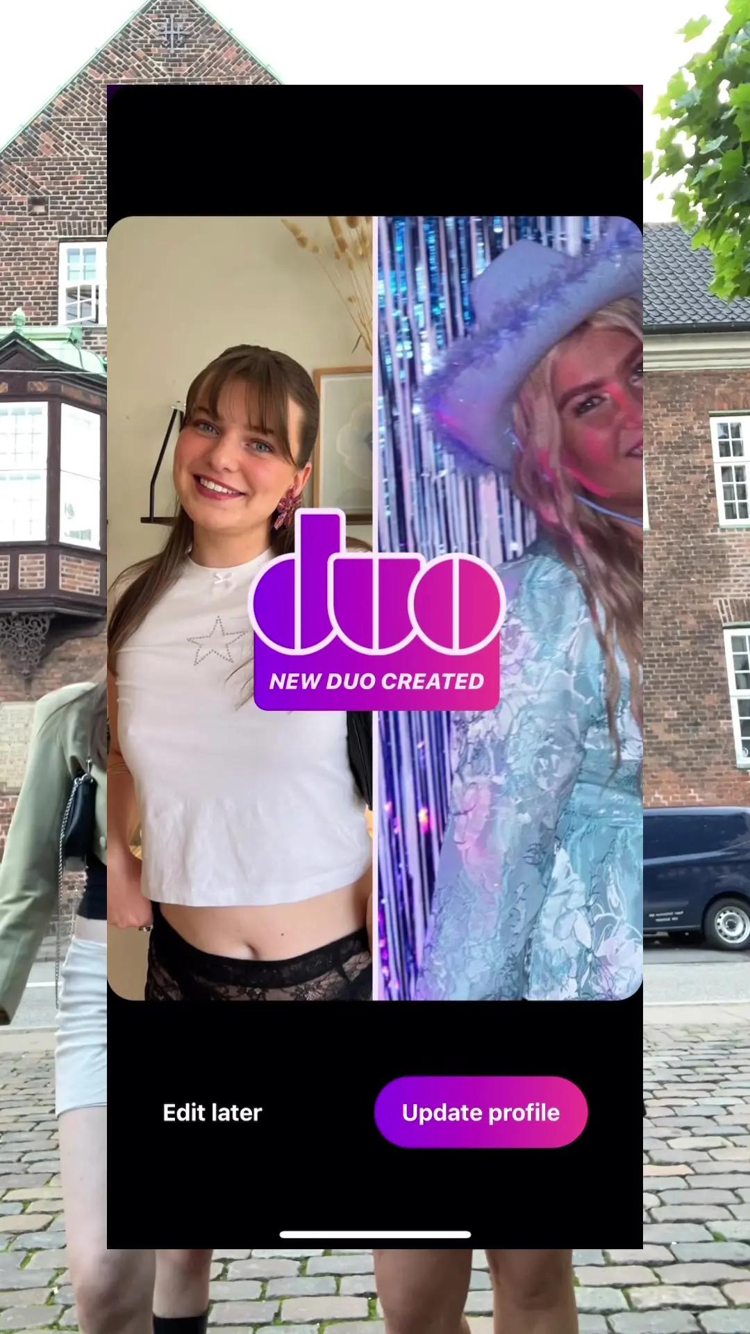 SÅ nemt at det at lave jeres duo profil!💘 #smittendating #doubledate 