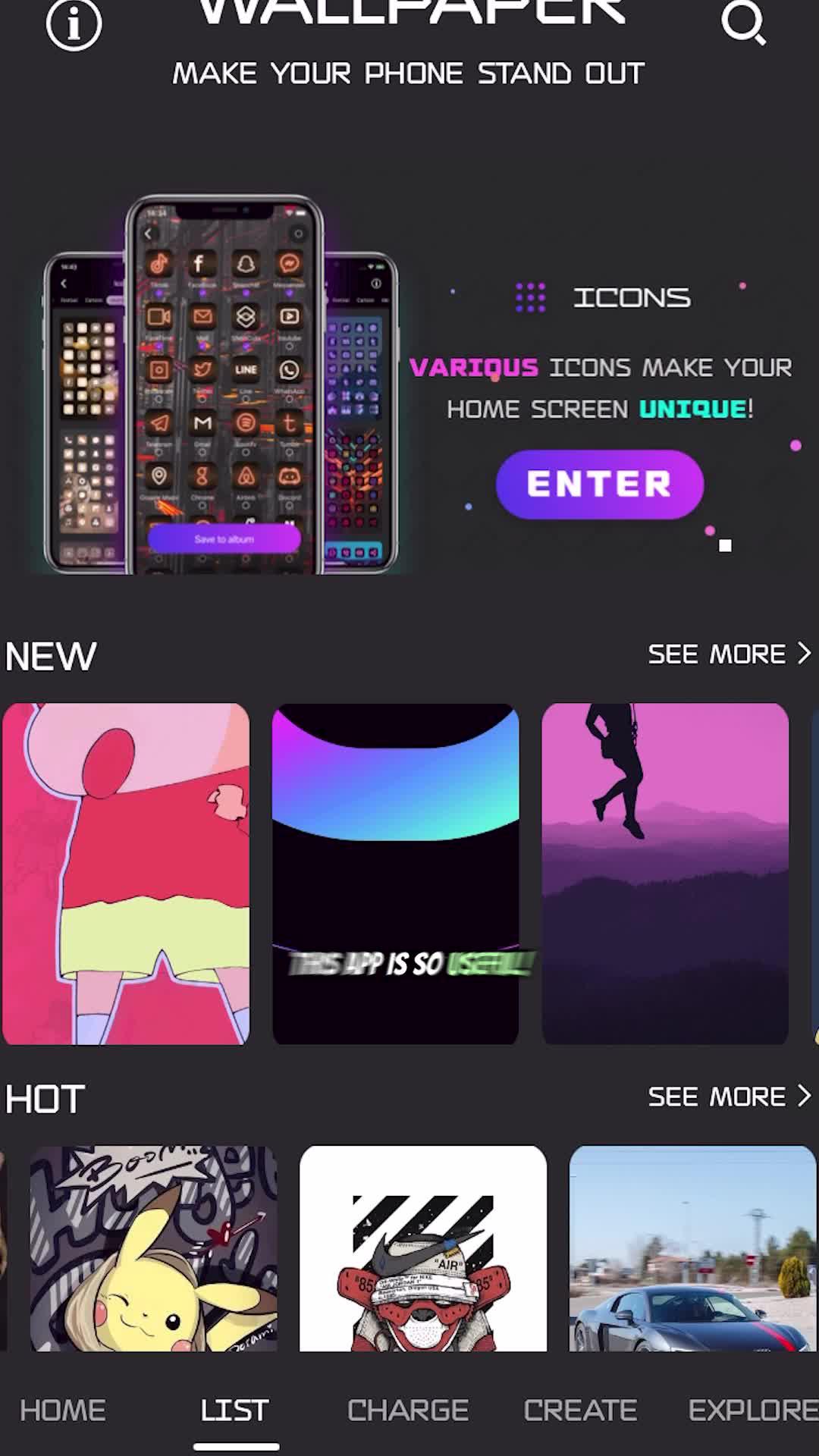 One Tap Make Your Wallpapaer Awesome!