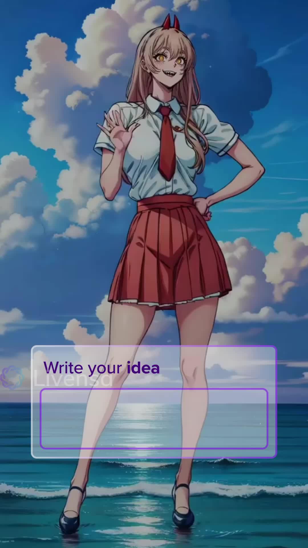 Create Al videos with your own words on mobile