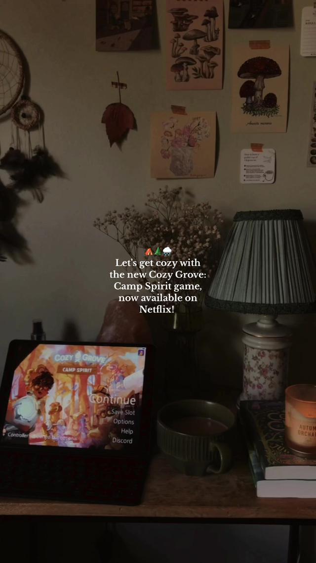 a rainy day of playing Cozy Grove: Camp Spirit is a good day indeed! 🌧🌲⛺️ it is avaliable through the Netflix app, through your plan! 🫶🏽 And if you don’t have one, plans start at $6.99 a month! Happy gaming and it’s cool to be kind, friends 🌜 #cozytok #cozytoks #cozycore #cozycorevibes #cozycoreaesthetic #cozyvibes #autumnaesthetic #cozyweather #fallaesthetic #cozygrove #autumnal #rainyweather #rainyday #rainydayvibes #cozyathome #cozybedroom #cozyroom #cozygaming #cozygamingcommunity #cozygame #cozygames #cozytime