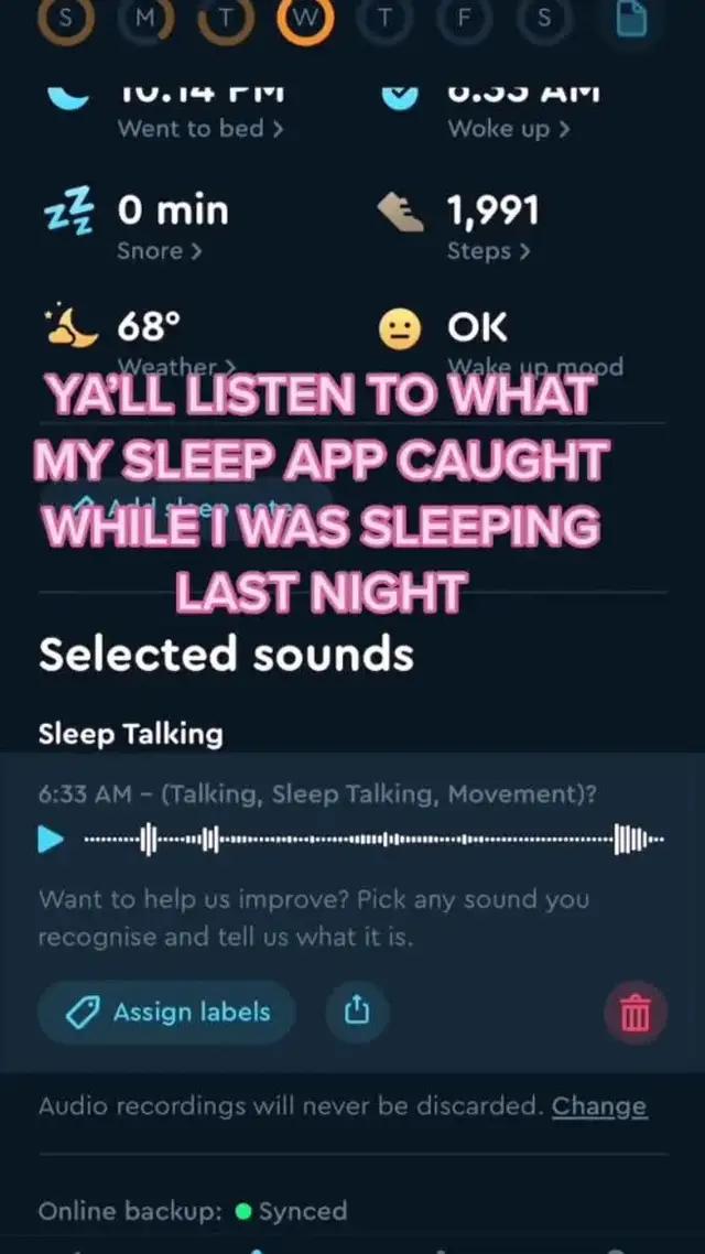 Get a good night’s sleep and learn your patterns with Sleep Tracker.