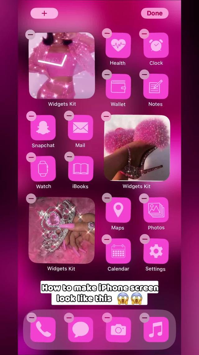 Set up aesthetic icons and themes for your iphone!