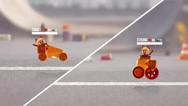 Create a battle robot and fight through the TURBO BATTLE ARENA!