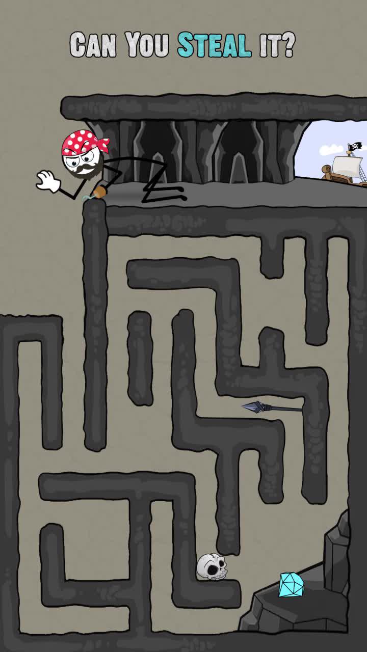 Stickman Thief Puzzle IQ Game - Play Now!