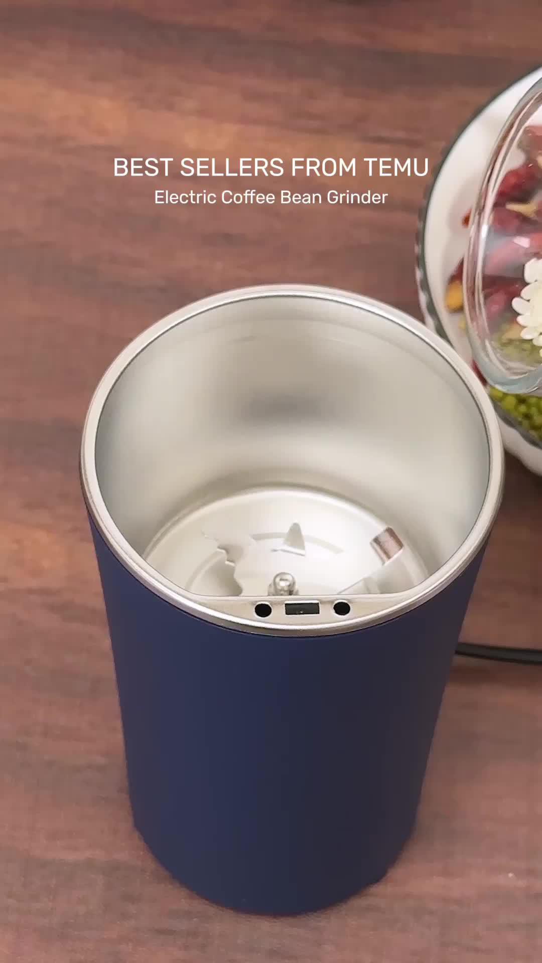 Effortlessly grind your cooking ingredients with just the touch of a button! 🌅🔎 Search dmn5369 on Temu for this amazing product! #Temu #TemuFinds