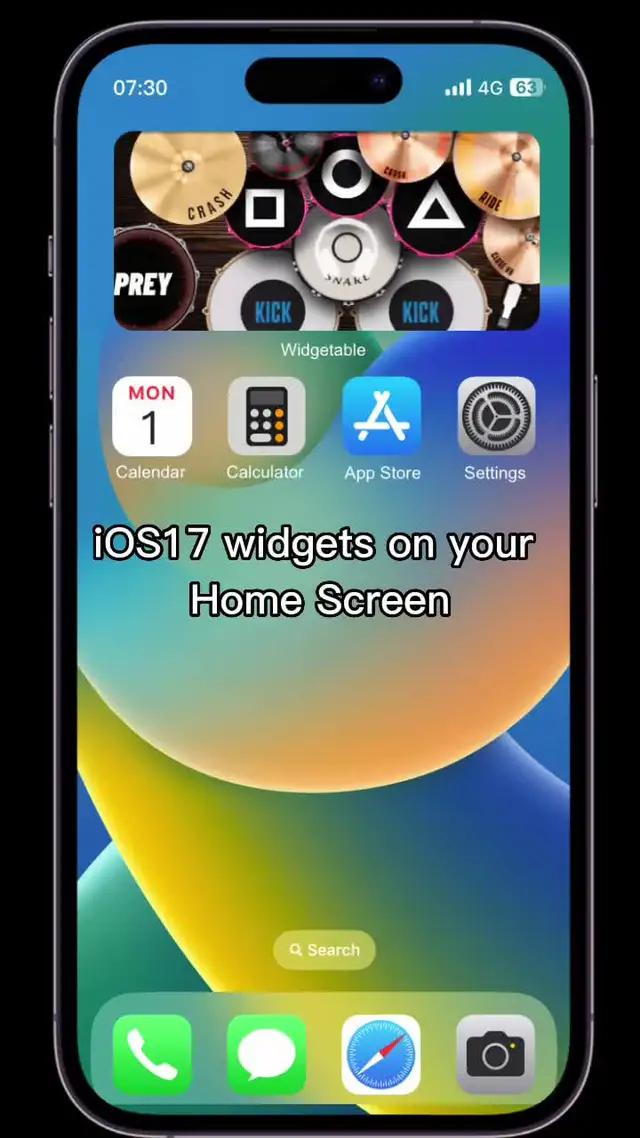 iOS17 widgets on your home screen