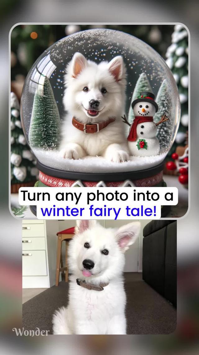 Turn your photos into Xmas style with Wonder!