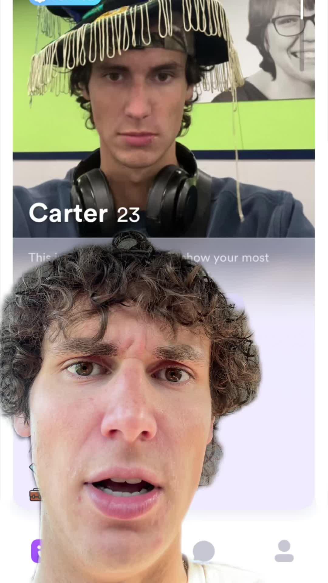 I AM NOT A CATFISH!!!! There's mandatory verification on Duet! @Duet App #resonatewithduet #duetpartner #HutchBucketz #greenscreen #ad