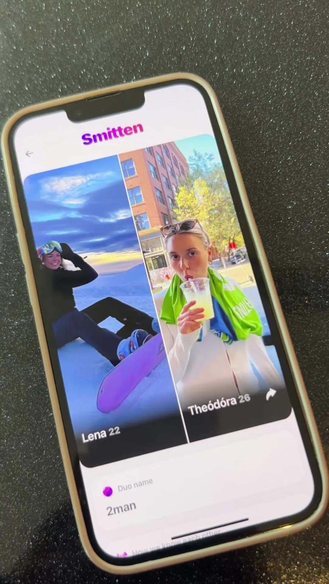 You and your friend can now create a duo profile on Smitten!  💜  #duo #smitten #2man #dating 