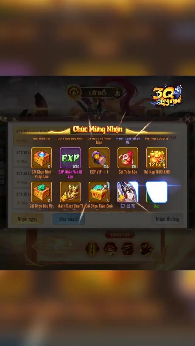 Nhập code LUBO888 nhận ngay Lữ Bố đi ae