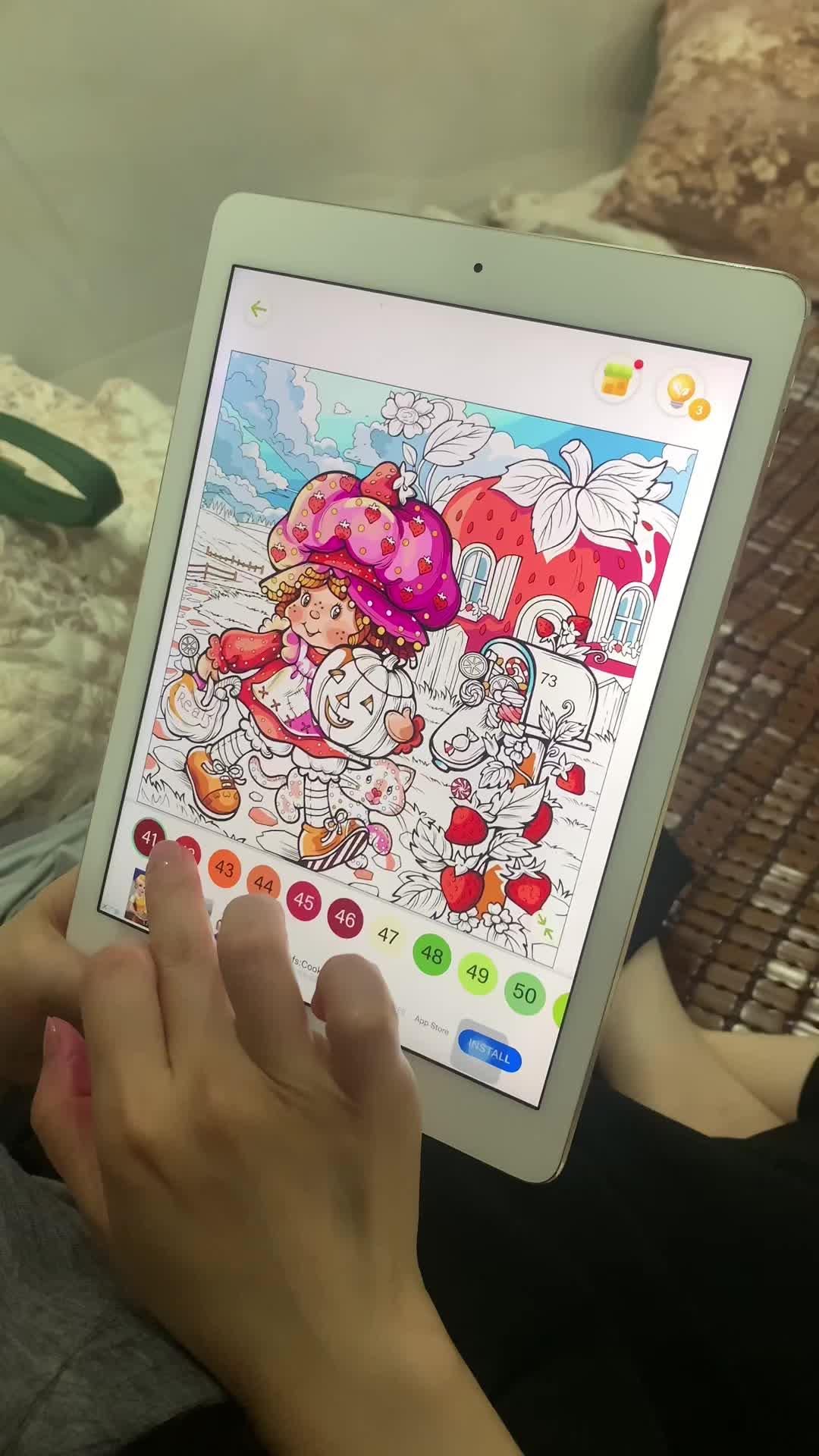 Free coloring game, calm and relax your brain