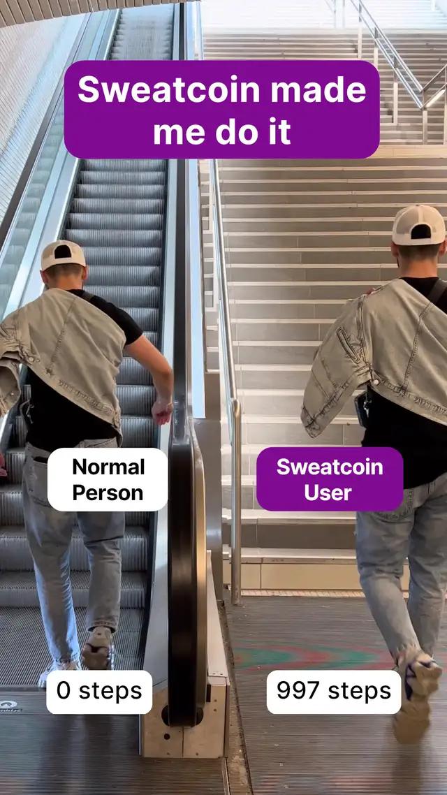 Earn Sweatcoin through your steps!