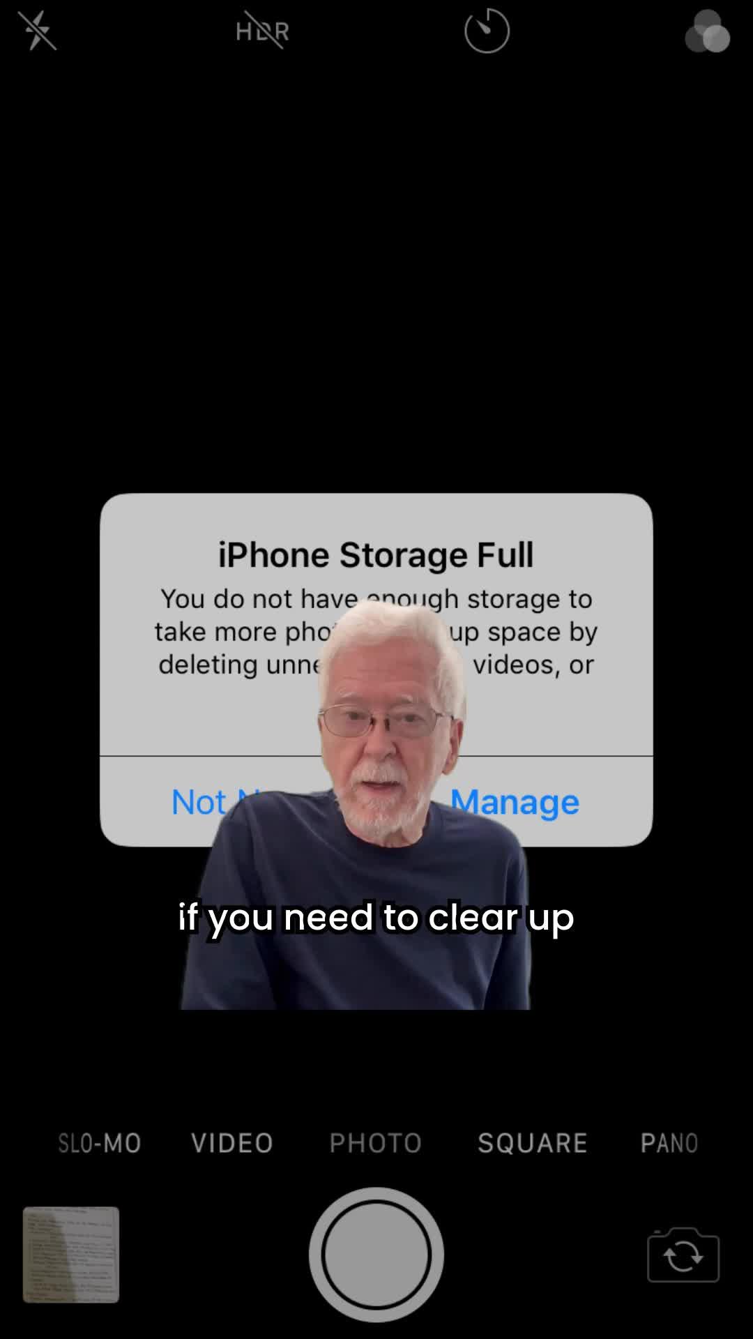 Free up storage with Cleanup app just in seconds.