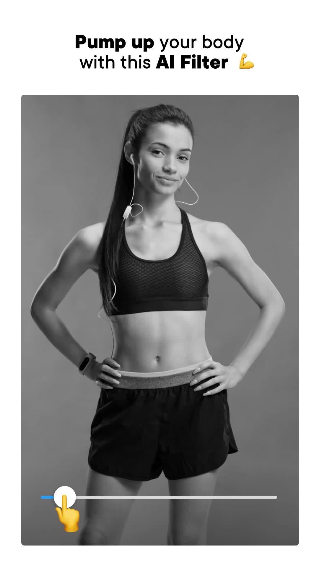 Boost your muscles with AI effect