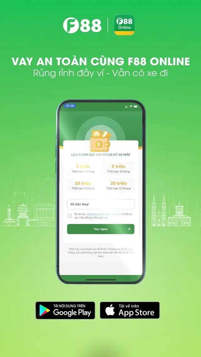 Trả góp linh hoạt 3-18 tháng với lãi suất chỉ từ 1.1% #camdo #taichinhcanhan #vaytieudung #f88 