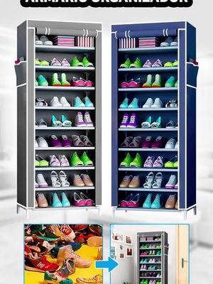 Sapateira Armário Organizador Dobrável 9 Prateleiras Resist