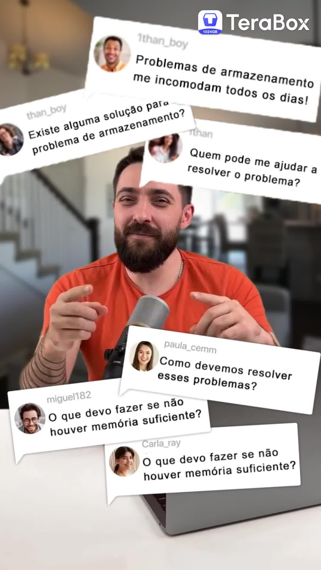 Armazenamento em nuvem gratuito de 1024 GB