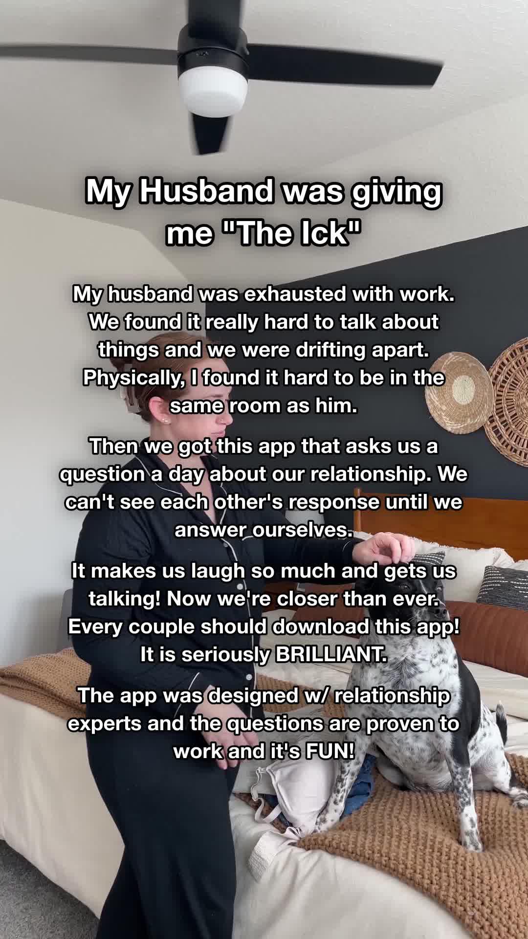 I need to thank the couples app Paired that helped me get through this.