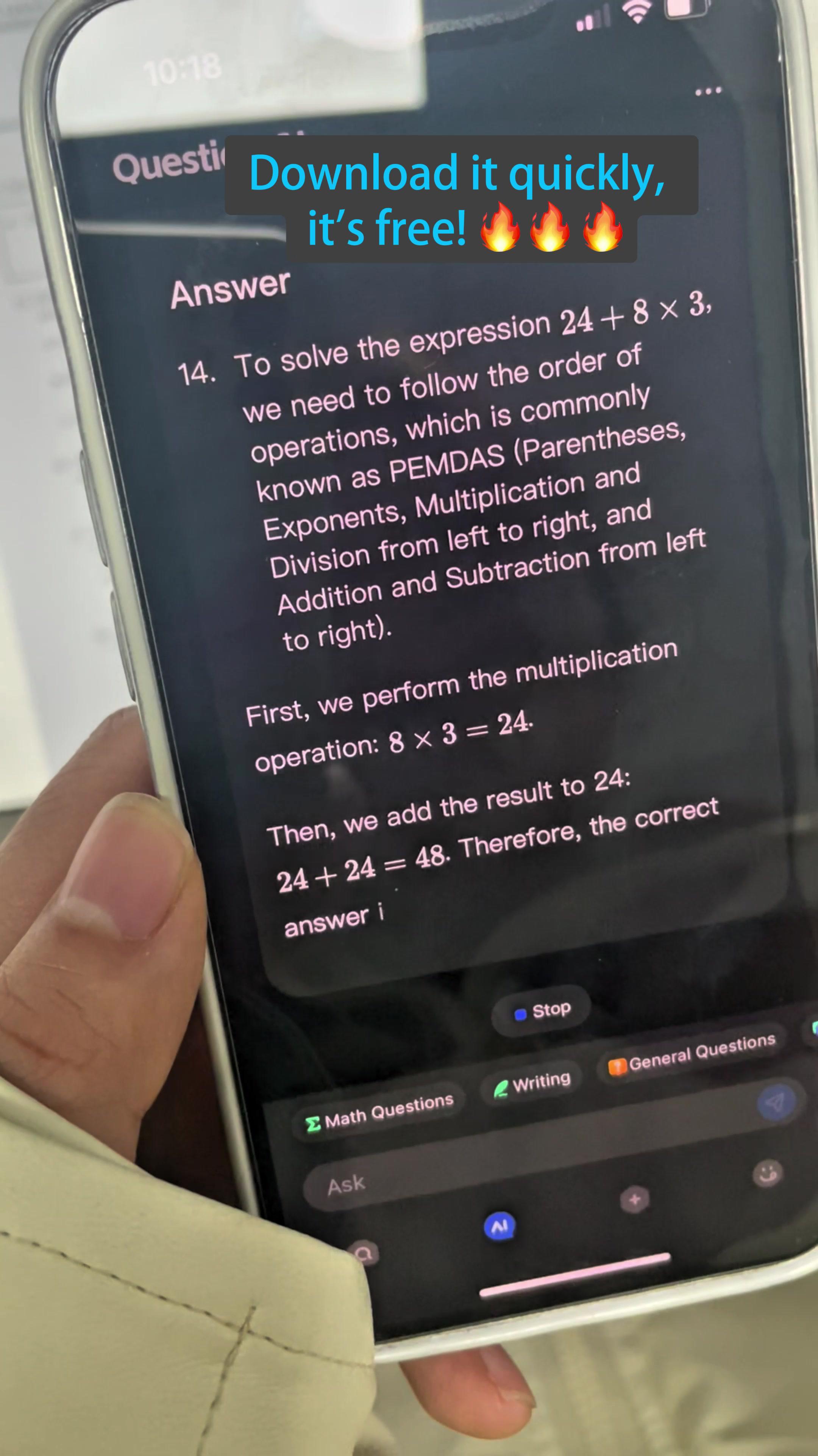 Scan and solve math problems easily!