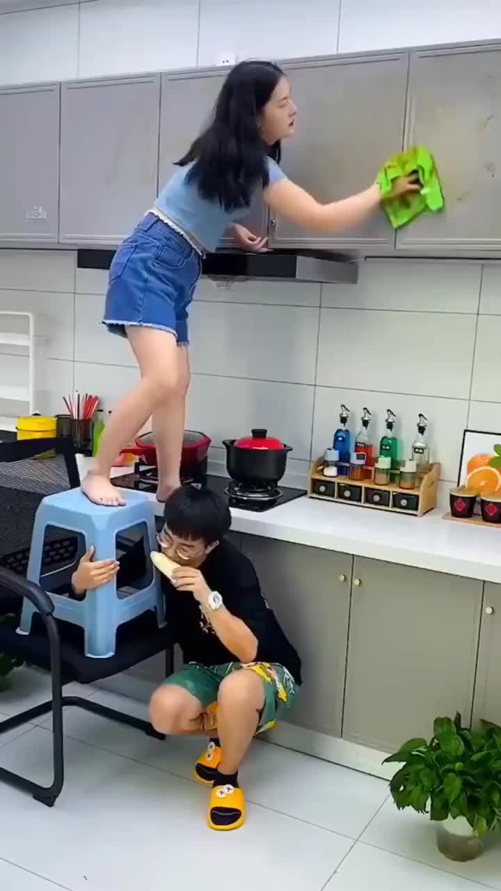 Mop Giratorio Limpeza Esfregão Triangular Ajustável + Refil