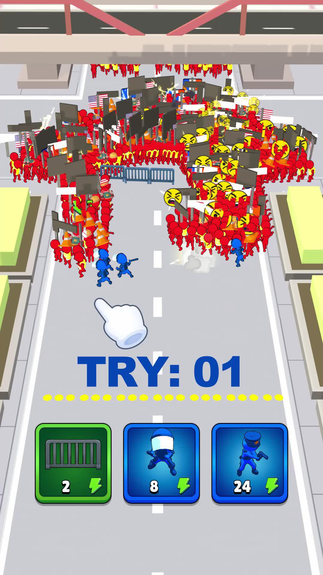 Can you save block the crowd?