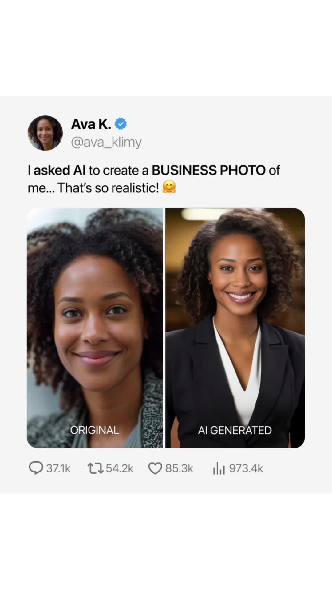 Create new profile picture with AI!