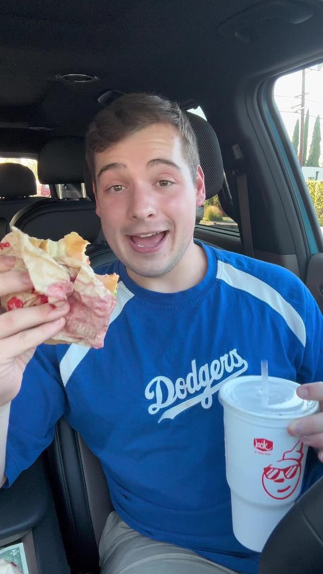 Purchase a large drink & get a FREE Jumbo Jack the day after the Dodgers get 7 or more strikeouts!