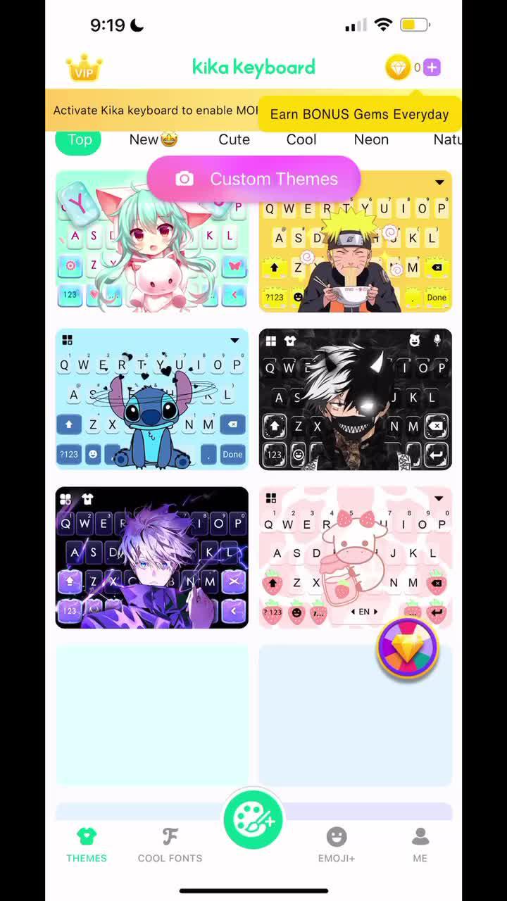 Customise your keyboard with custom keyboard designs