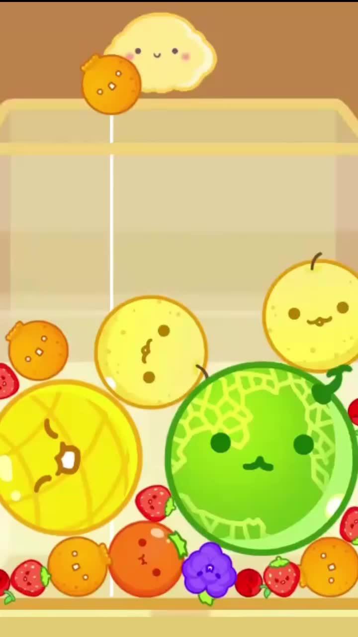 最終目標は合体して大きなスイカになることです!