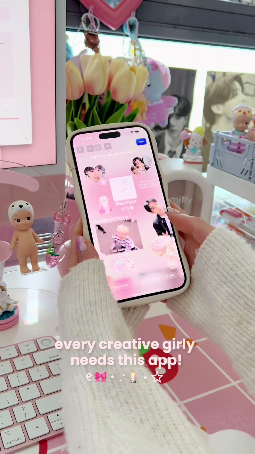 found a cute app @Verse App where you can make fun collages for things you love and share it with others 💗🎀 it’s called “verse” on the App Store! #kpop #kpopfyp #cute #apprecommendations #design #tutorial #aesthetic #iphone #iphonetricks #fyp