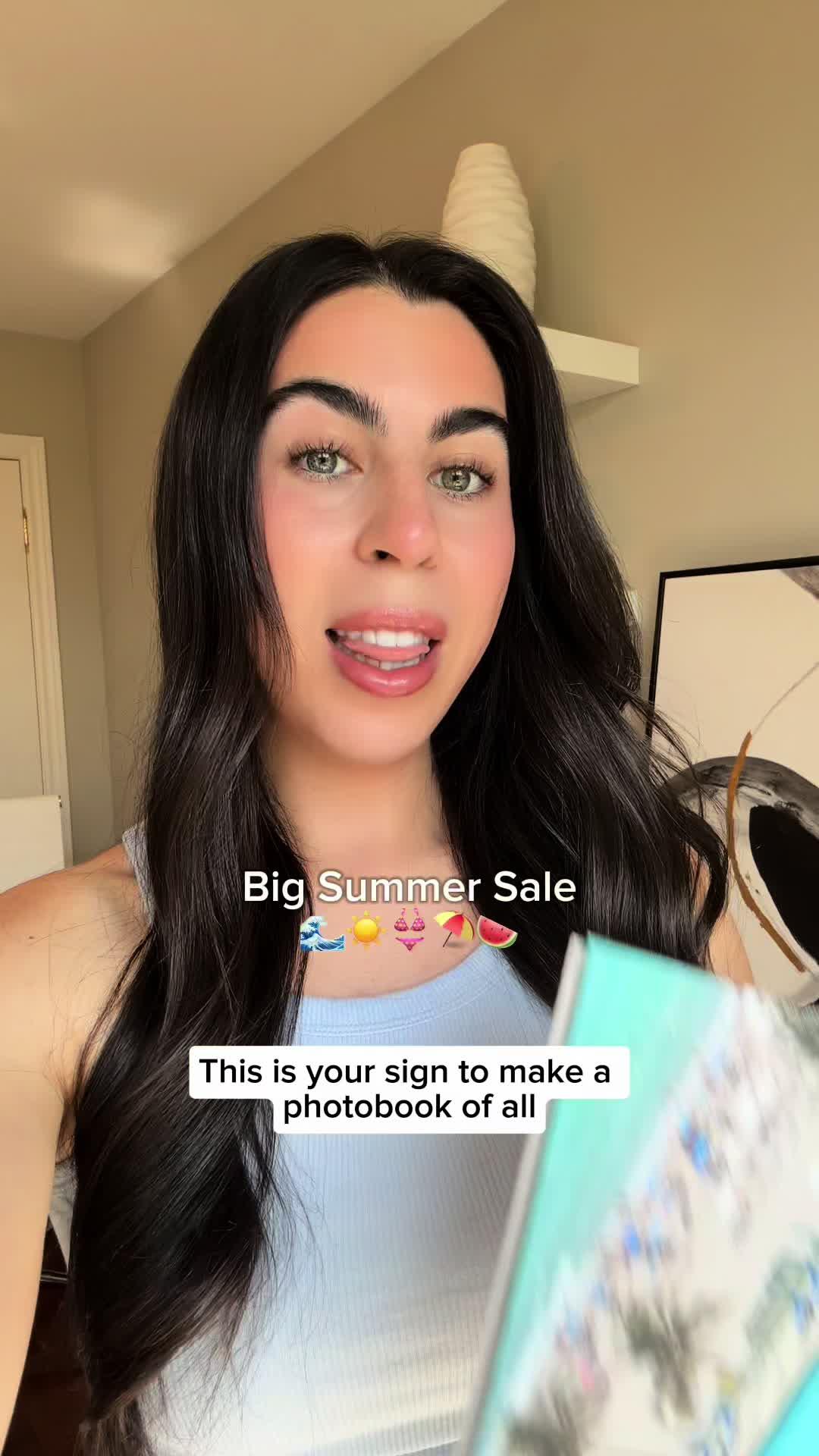 Summer's short, but memories last forever — especially with the Big Summer Sale happening right now @getsimpleprints 🌊☀️👙🍉💛 #ad #SummerSale #photobooks #summermemories #customphotobook