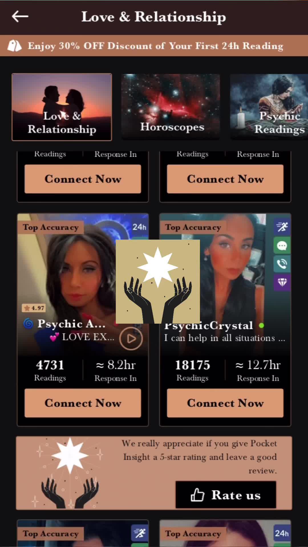 Ask about love, relationships, the future & more.