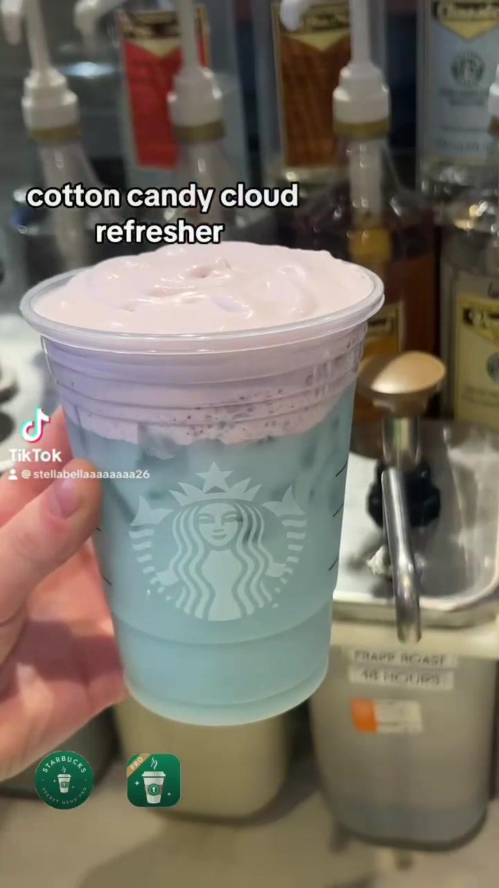 Cotton Candy Cloud Refresher🩵🩷 Recipe to show your barista via link in bio!  @Starbucks Secret Menu PRO #starbucks #starbucksbarista #fyp #starbuckscoffee #starbucksdrinks #starbuckssecretmenu #starbuckssecretmenupro