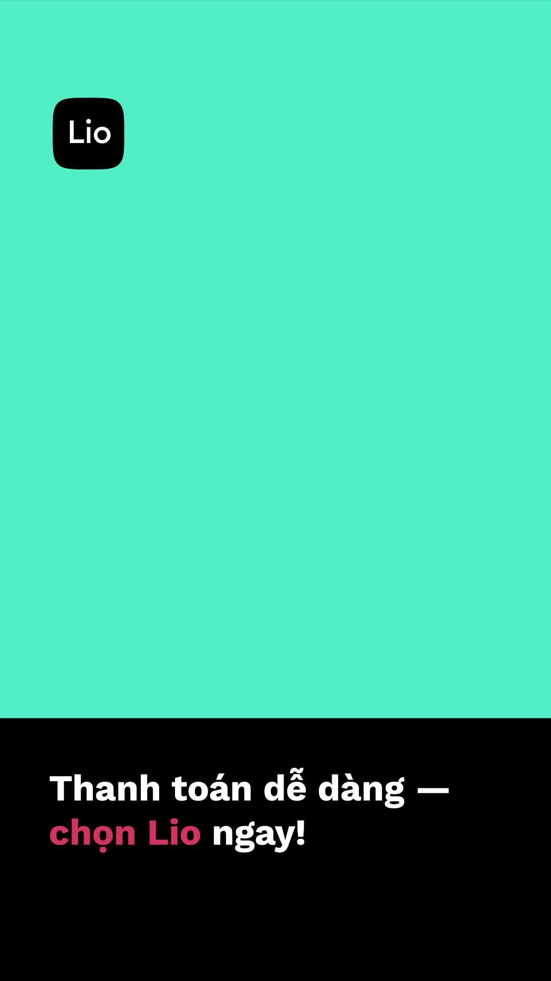 Thanh toán đơn giản cùng Lio