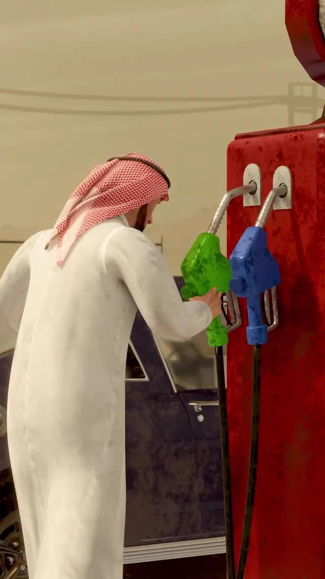 خالي من البنزين ؟ تعبئة الغاز في السيارات والشاحنات.