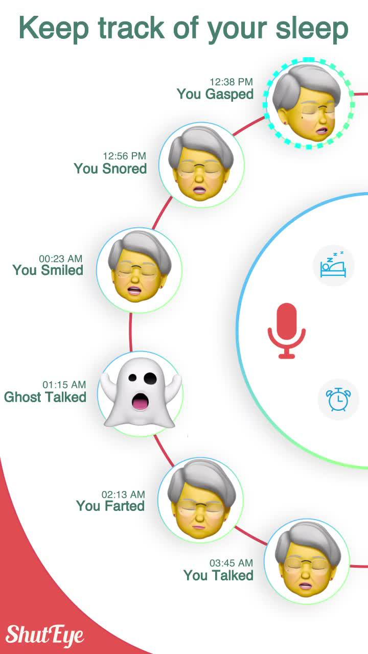 Have trouble sleeping? Sleep better with ShutEye’s relaxing sounds and sleep tracker.