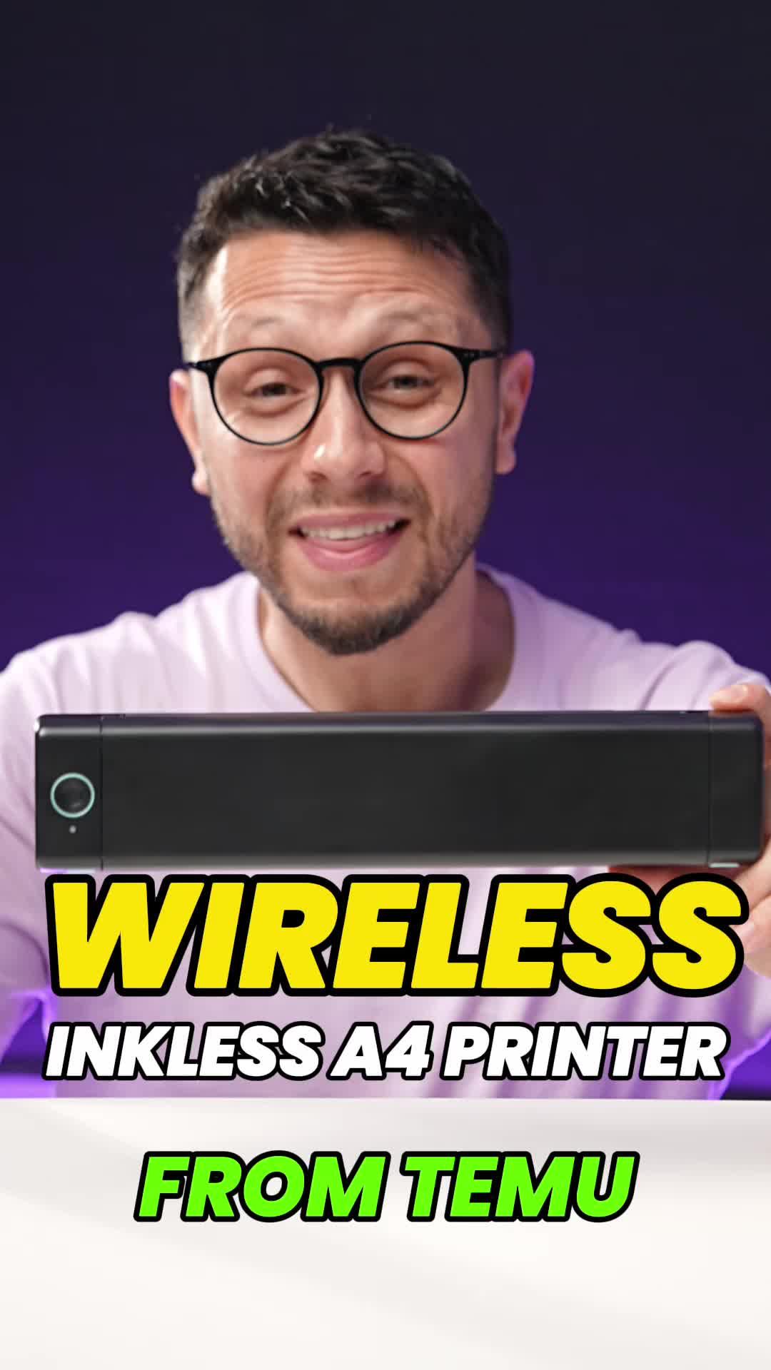 🖨️✨ Print magic in my pocket! 🚀 Discover how this Portable Wireless Printer is changing the game! 🌟 Don't believe me? Just watch! @temu #temufinds#TechTok #PrintAndGo