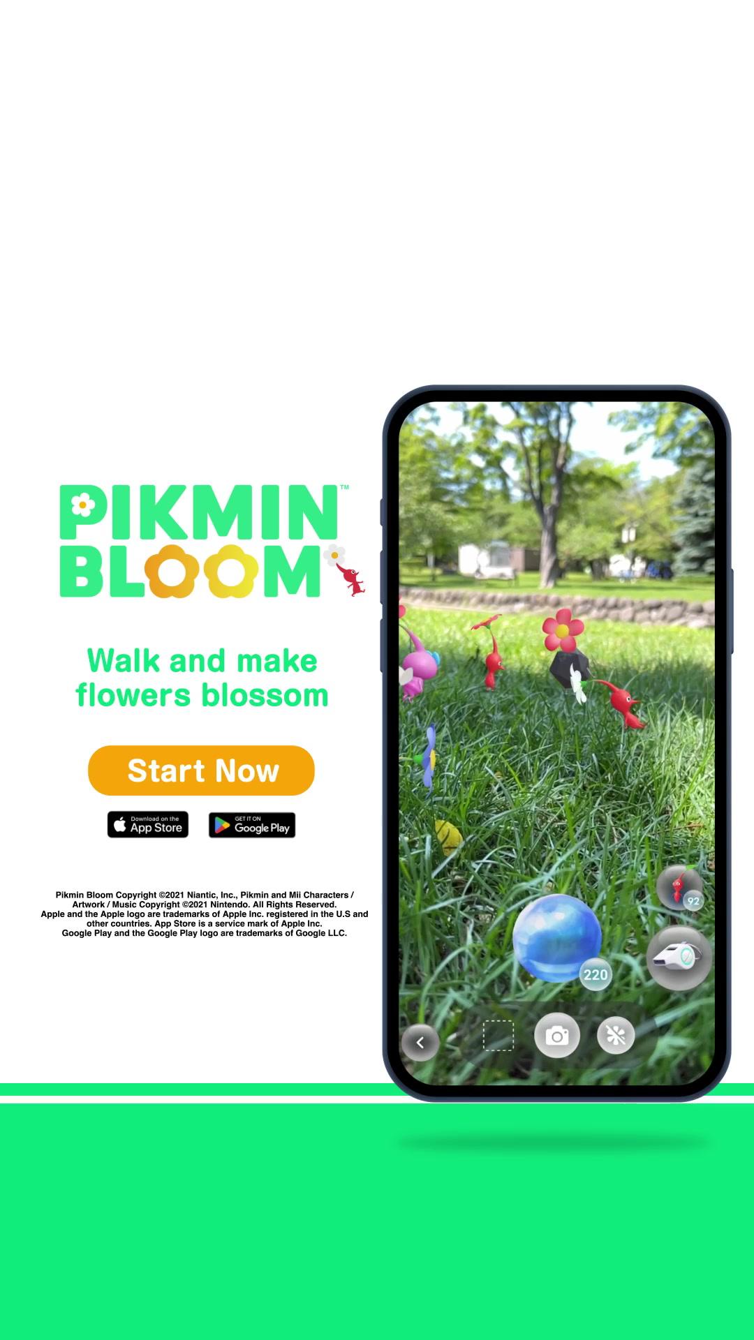 Pikmin Bloom, a walking app.