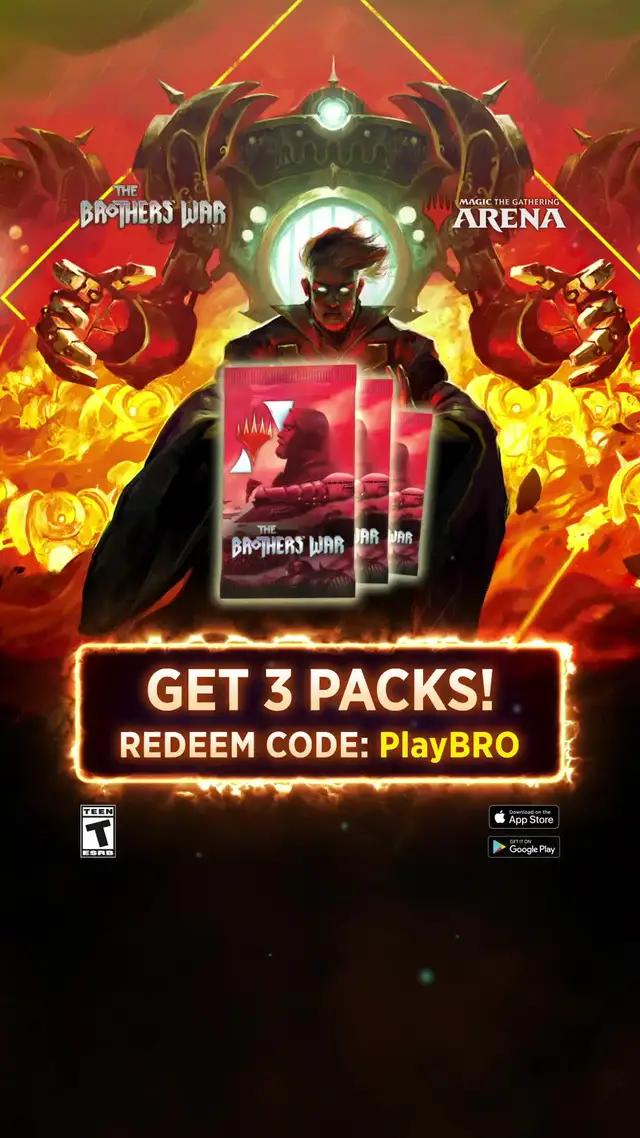 The past is now playable on MTG Arena. Take control of hulking mechs battling in The Brothers' War. 